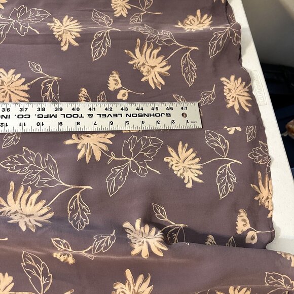 Isabella Bird Floral Midi Silk Dress Womens Med 10 Short Sleeve Purple Modest - Picture 6 of 8